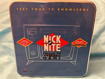 Vintage Nick At Nite Classic TV Trivia Game In Collector's Tin