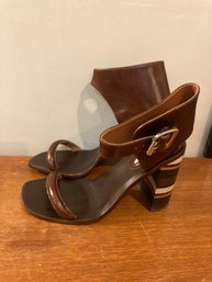 Free People X Jeffrey Campbell Brown Sandals Size 7 New