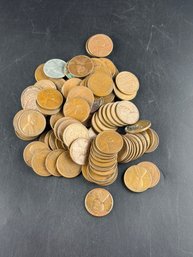 100 Miscellaneous Dated Wheat Pennies