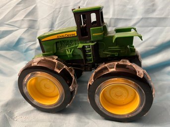 Green John Deere Monster Truck Treads Deluxe Toy Tractor