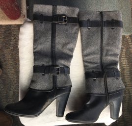 Pair Of Cole Haan Air Kennedy Women's Flannel Leggin Boots
