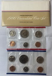 1986 Uncirculated Mint Set