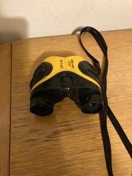 Yellow Travel Binoculars
