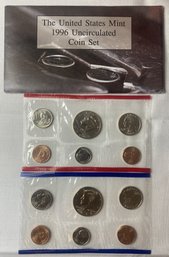 1996 Uncirculated Mint Set With Rare West Point Roosevelt Dime