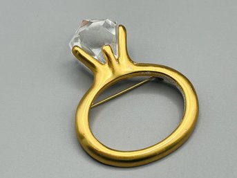 Vintage Engagement Ring Brooch/Pin