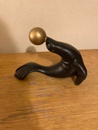 Cast Iron Seal Figure