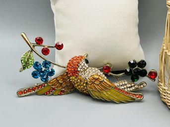 Lady Rainbow Swallow Vintage Brooch/Pin