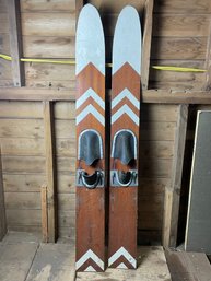 Vintage Wooden Water Skis