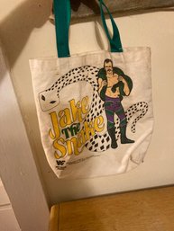 Vintage WWF Jake The Snake Tote