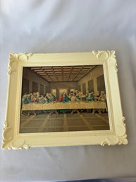 The Last Supper In Off White Plastic Frame