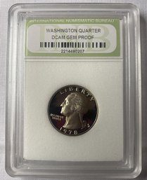1978 S Washington Quarter DCAM GEM PROOF