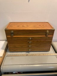 VTG Sisco  Oak   Chest  Jewelers / Machinist Tool  Chest