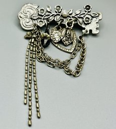 Unique Hanging Chain Brooch/Pin