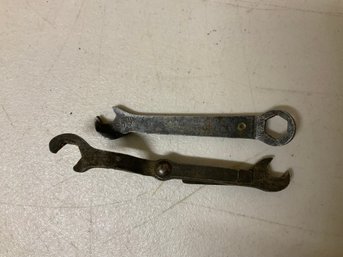 2 Vintage 3' American Bosch Magneto Combo Wrench For Servicing Vintage Spark Plugs Ignition Systems