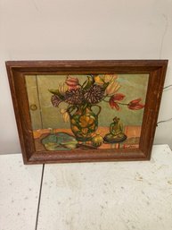 Still Life Oil Painting Vintage