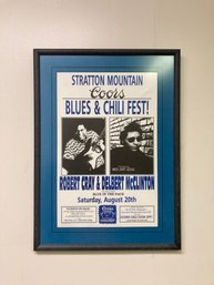 Blues Robert Cray Handbill Concert Framed Poster