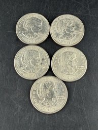 Lot Of 5 1979-P Susan B Anthony Dollars