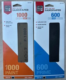 New Set Of Two Packs Of Sure Bilt Wet Or Dry Sandpaper