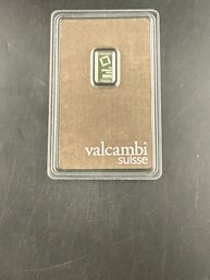 Valcambi Suisse 1 Gram .999.5 Fine Platinum Bar