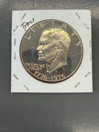 1976 S Eisenhower Bicentennial Type 1 Proof Dollar Coin