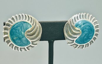 NewPro Round Wave Clip-on Earrings