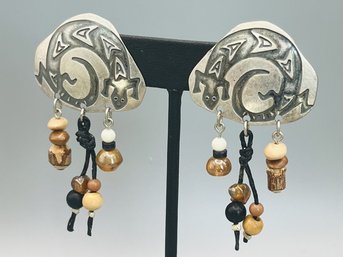 Chico's Vintage Gecko Statement Earrings - 1 Of 3