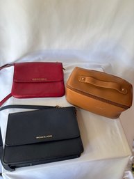 2 Michael Kors Purses, One Makeup Case