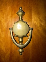 Antique Or Vintage Style Powder Room Brass Door Knocker In An Imperial Or 'colonial Revival' Design