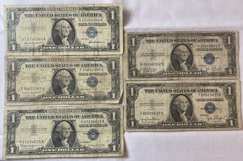 1957, 1957-A, 1957-B, 1957-C & 1957-D One Dollar Silver Certificates #2