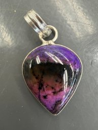 Sugilite Sterling Silver Pendant
