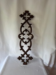 Wrought Iron Brown Wall Hanging