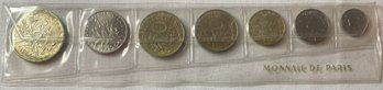 1964 French Mint Set. Monnaie De Paris 5 Franc - 83.5% Silver