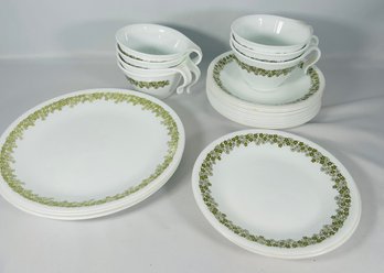 Lot Of Corelle Crazy Daisy Dinnerware