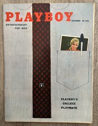 Vintage September 1958 Playboy Magazine Issue