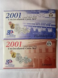2001 D & P Uncirculated Mint Sets