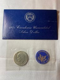1971 S Eisenhower Uncirculated US Silver Eisenhower Dollar