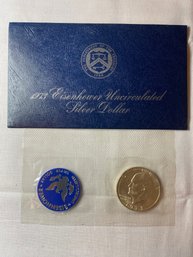 1973 S Eisenhower Uncirculated US Silver Eisenhower Dollar