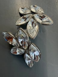 Vinatge Avon Gala Nights Pierced Earrings From 1991 Collection In A Silver-tone Setting