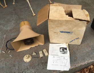 Valcom V-1038 One Way Paging Horn / Amp Speaker In Box