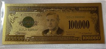 1928 $100000 Dollar Banknote Collectible Gold Certificate