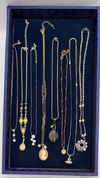 Grouping Of Assorted Estate Pendent Necklaces