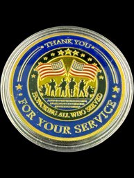 Military Challenge Coin Thank You For Your Service