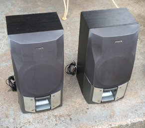 Pair Of Vintage Aiwa SX-ZA60 Speaker Units.