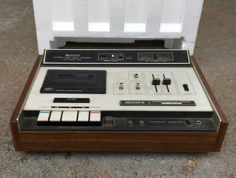 1970s Vintage Sony TC-161SD Top Load Stereo Cassette Deck Recorder / Player