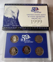 1999 US Mint 50 State Quarters Proof Set