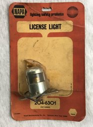 Vintage NAPA Visall License Plate Light, Part Number 204-6301, - NOS Napa New Old Stock Unused In Package