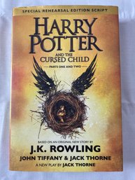 Harry Potter And The Cursed Child Parts One And Two By J.K. Rowling Hard Cover Book