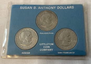 Susan B. Anthony Dollars 1979 P, D & S