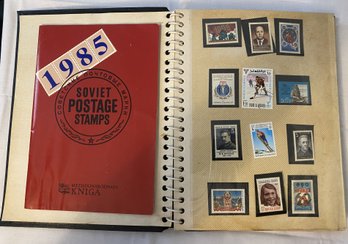 1985 Soviet Postage Stamps Book Believed To Be Complete