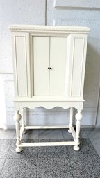 Antique Solid Wood Painted Puppet Show Cabinet